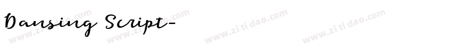 Dansing Script字体转换